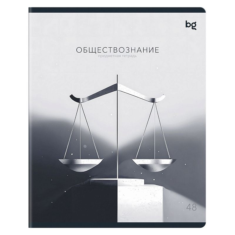 Тетрадь предметная 48л. BG "В гранях разума" - Обществознание, матовая ламинация