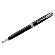 Ручка шариковая Parker "Sonnet Black Lacquer CT" черная, 1,0мм, поворот., подарочная упаковка