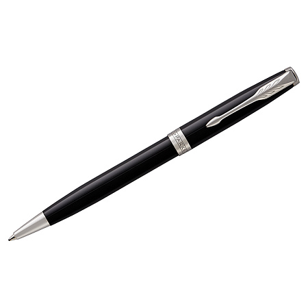 Ручка шариковая Parker "Sonnet Black Lacquer CT" черная, 1,0мм, поворот., подарочная упаковка