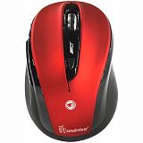 Мышь беспроводная Smartbuy 612AG, бесшумная работа кнопок, красный, 5btn+Roll