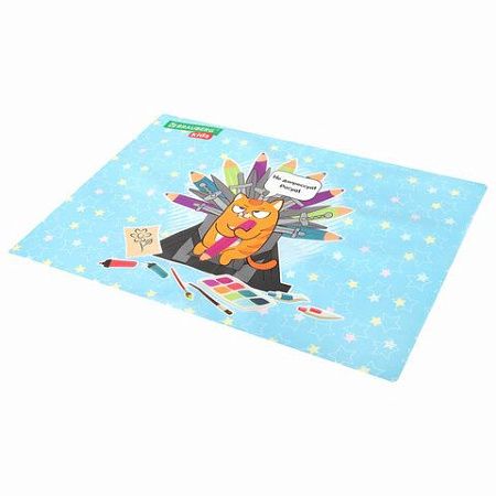 Настольное покрытие BRAUBERG KIDS для труда и творческих занятий, ПВХ, "Art throne", 50х35 см, 272359 