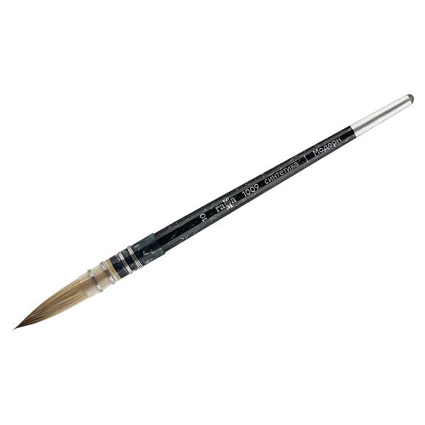 Кисть художественная синтетика Гамма "Модерн", круглая №10, французское крепление, короткая ручка