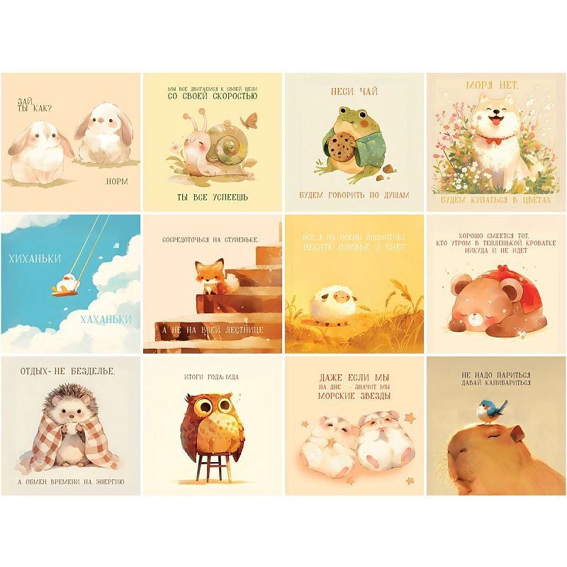 Календарь настенный перекидной на скрепке, 290*290 мм 12л. BG "Уютный календарь", 2026г.