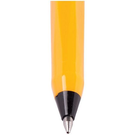 Ручка шариковая Schneider "Tops 505 F" черная, 0,8мм, оранжевый корпус 
