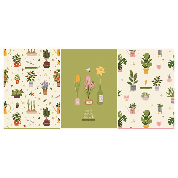 Тетрадь 80л., А4, клетка BG "Весна", суперэконом