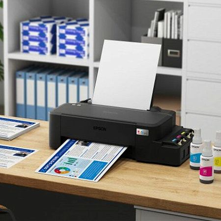 Принтер струйный EPSON L121, А4, 9 стр./мин (ч/б), 4,8 стр./мин (цв.), 720 x 720 dpi, C11CD76414 