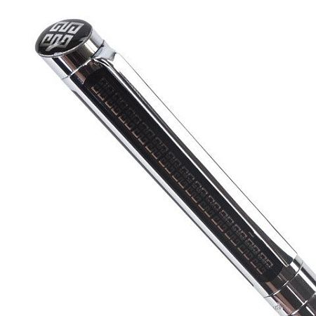 Ручка подарочная шариковая GALANT "Olympic Chrome", корпус хром с черным, хромированные детали, пишущий узел 0,7 мм, синяя, 140614 