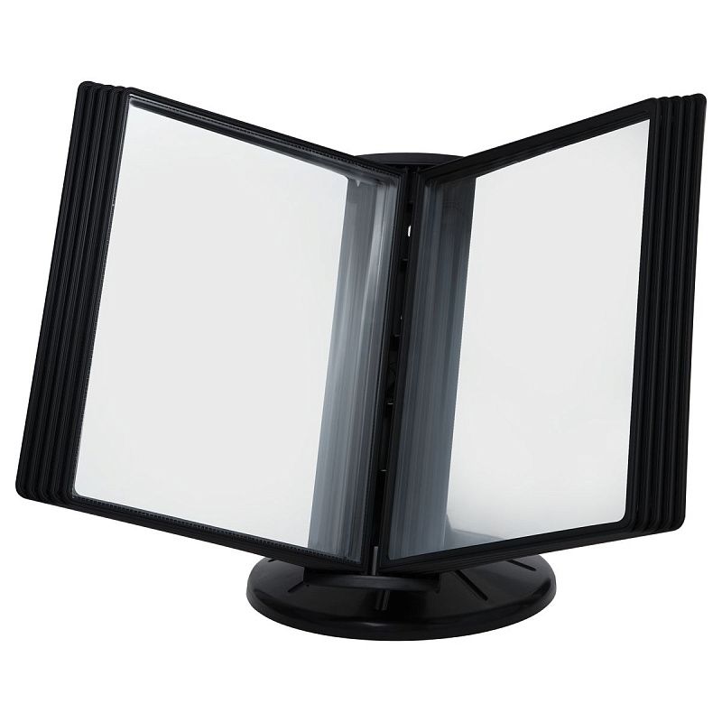 УЦЕНКА - Демосистема настольная OfficeSpace с 10 черными панелями, вращающаяся