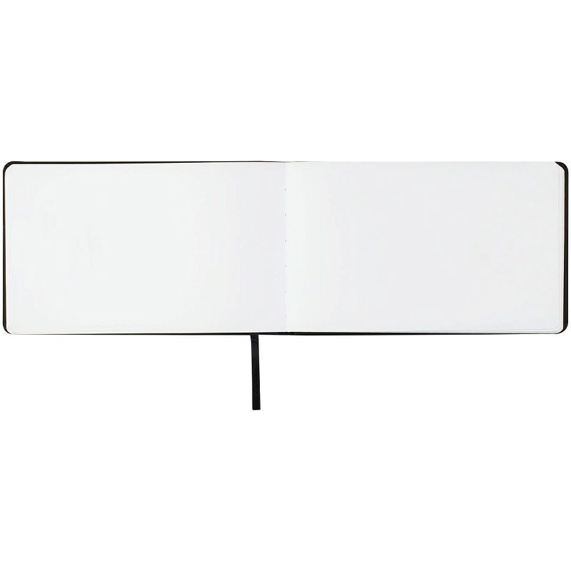 Скетчбук 80л., 210*130 Гамма "Студия", черный, твердая обложка, на резинке, белая, 140г/м2