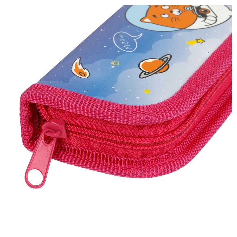 Пенал 1 отделение, 190*60 ArtSpace "Space Cat", ламинированный картон 