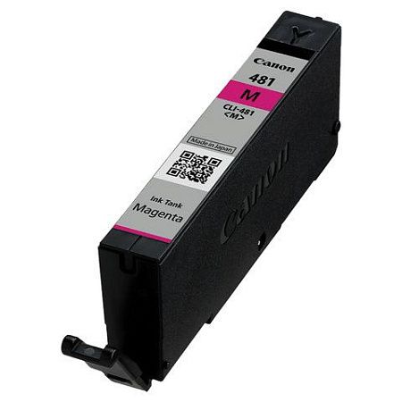 Картридж струйный CANON (CLI-481M) для PIXMA TS704 / TS6140, пурпурный, ресурс 236 страниц, оригинальный, 2099C001 