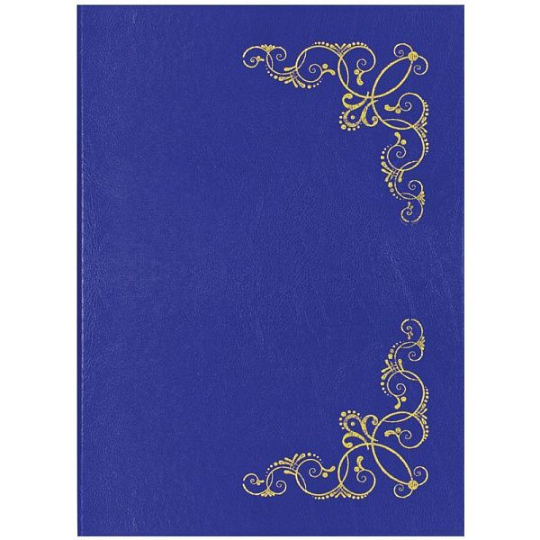 Папка адресная "Виньетка" OfficeSpace, 220*310, бумвинил, синий, инд. упаковка