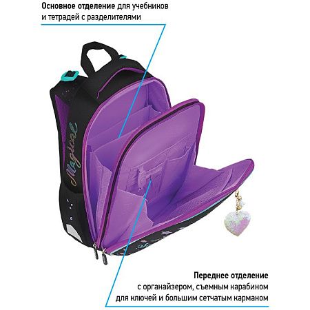 Ранец Berlingo Expert "Sea magic" 37*28*16см, 2 отделения, 2 кармана, анатомическая спинка 