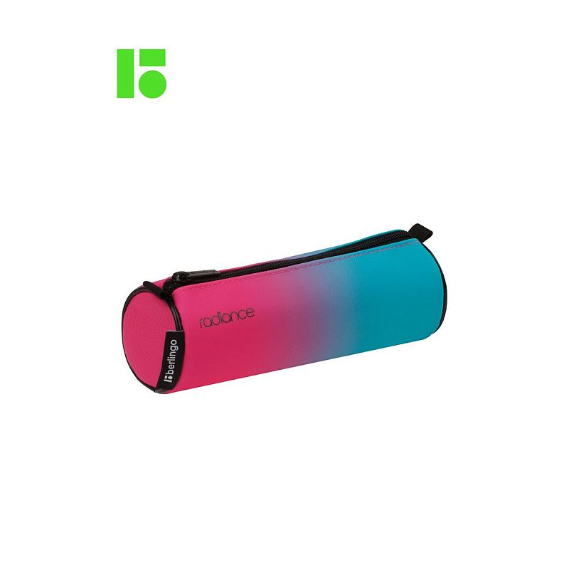 Пенал 1 отделение, 210*60 Berlingo "Radiance", полиэстер, розовый 