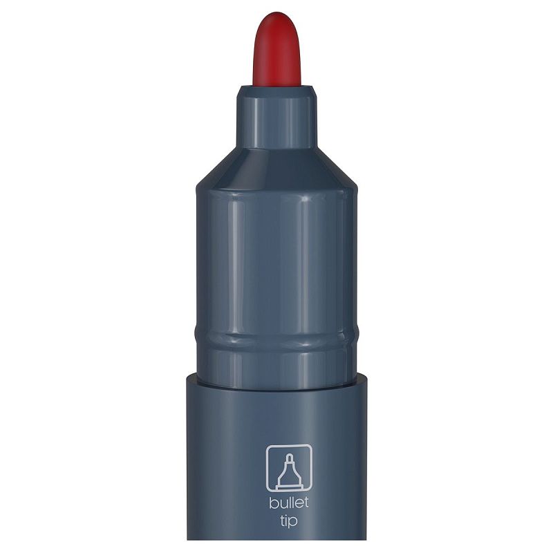 Маркер перманентный Berlingo "Multiline PE200" красный, пулевидный, 2мм 