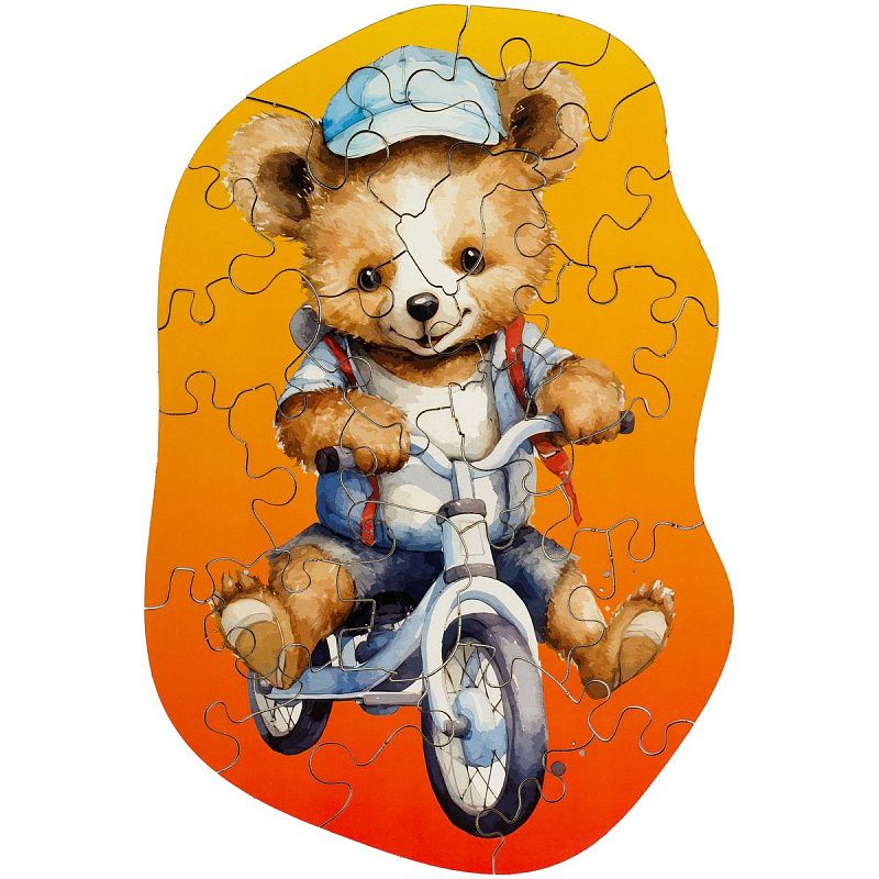 Деревянный пазл в яйце ТРИ СОВЫ "Медвежонок" 