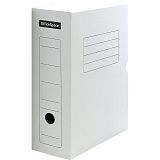 Короб архивный с клапаном OfficeSpace, микрогофрокартон, 100мм, белый, до 900л.
