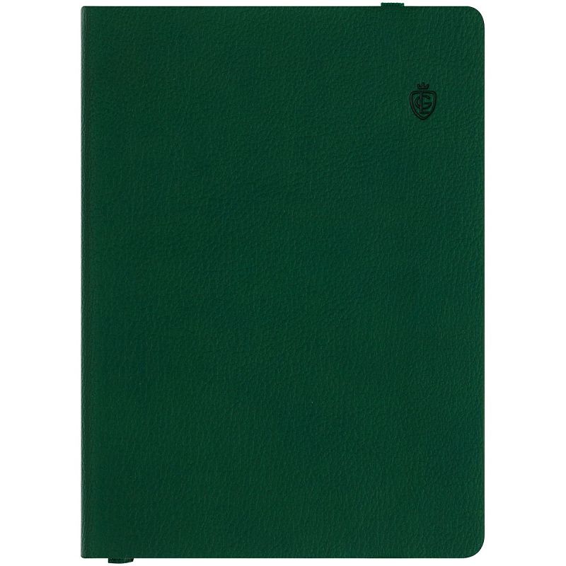 Записная книжка А6 80л. ЛАЙТ, кожзам, Greenwich Line "Classic. Olive", с резинкой, фактурное тиснение, блок в клетку