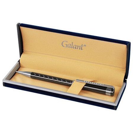 Ручка подарочная шариковая GALANT "MARINUS", корпус оружейный металл, детали хром, узел 0,7 мм, синяя, 143509 