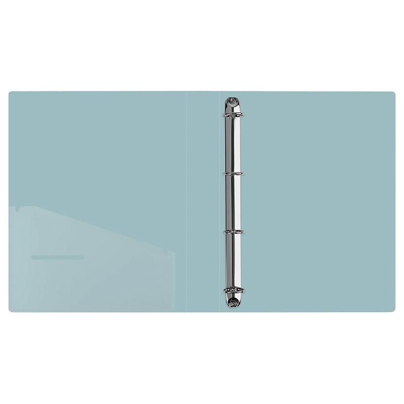 Папка на 4 кольцах СТАММ "Акцент" А4, 40мм, 800мкм, пластик, эвкалиптовая 