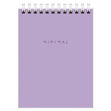 Блокнот МАЛЫЙ ФОРМАТ А6 108х145 мм, 40 л., гребень, картон, клетка, BRAUBERG "Minimal Pastel", 116429