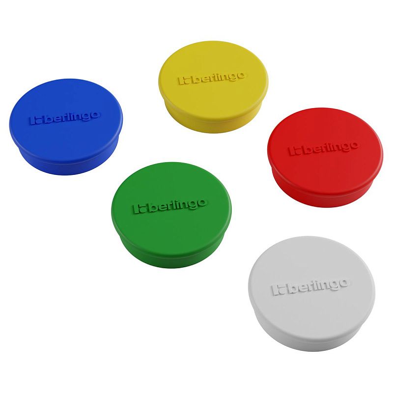 Магнит для досок усиленный Berlingo "Ultra" 30мм, 5шт., ассорти, европодвес