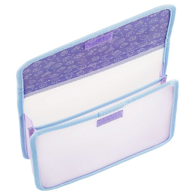 Папка для тетрадей 2 отделения, А5, ArtSpace "Monday Cat", пластик, на липучке 