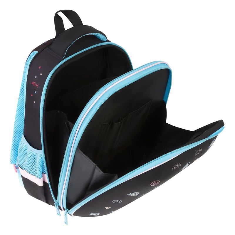 Ранец ArtSpace School Friend UFO "AvoCato" 39*30*18см, люминесцентная печать, 2 отделения, 2 кармана, анатомическая спинка 