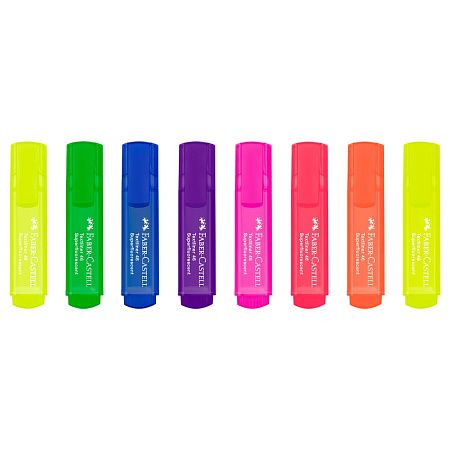 Набор текстовыделителей Faber-Castell "46 Superfluorescent" 7 флуоресцентных цв., 8шт., 1-5мм, картон. уп. 