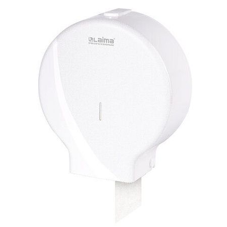 Диспенсер для туалетной бумаги LAIMA PROFESSIONAL ORIGINAL (Система T1), БОЛЬШОЙ, белый, ABS-пластик, 605768 