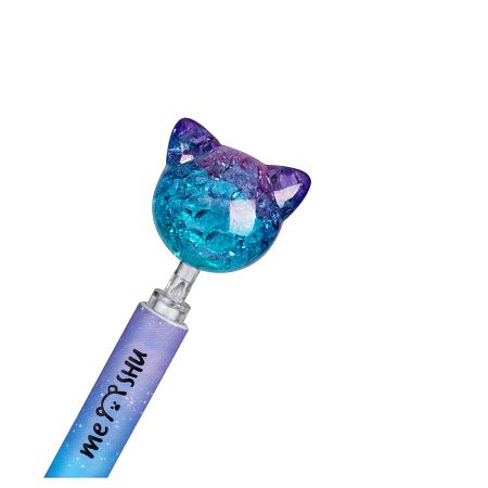 Набор карандашей механических MESHU "Cute Cats", 4шт., печать на корпусе, 0,7мм, софт-тач, ассорти, с топпером, блистер 