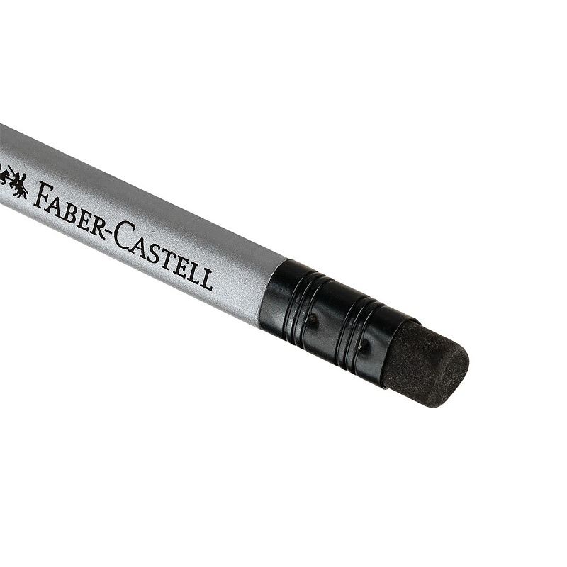Карандаш ч/г Faber-Castell "Grip 2001" HB, с ластиком, трехгранный, заточен. 