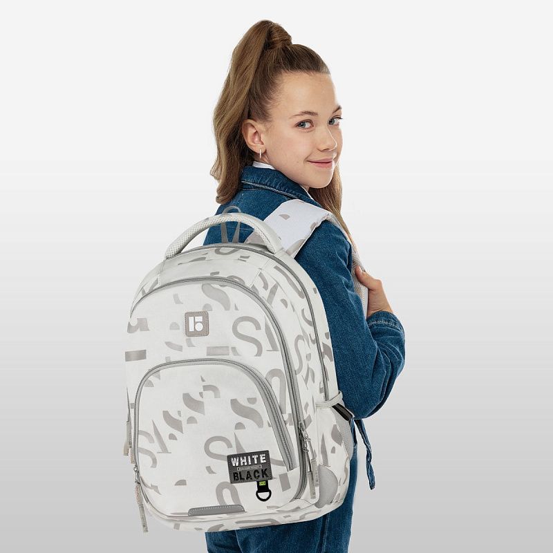 Рюкзак Berlingo ErgoFit "Trendy Beige" 42*30*17см, 2 отделения, 3 кармана, эргономичная спинка 