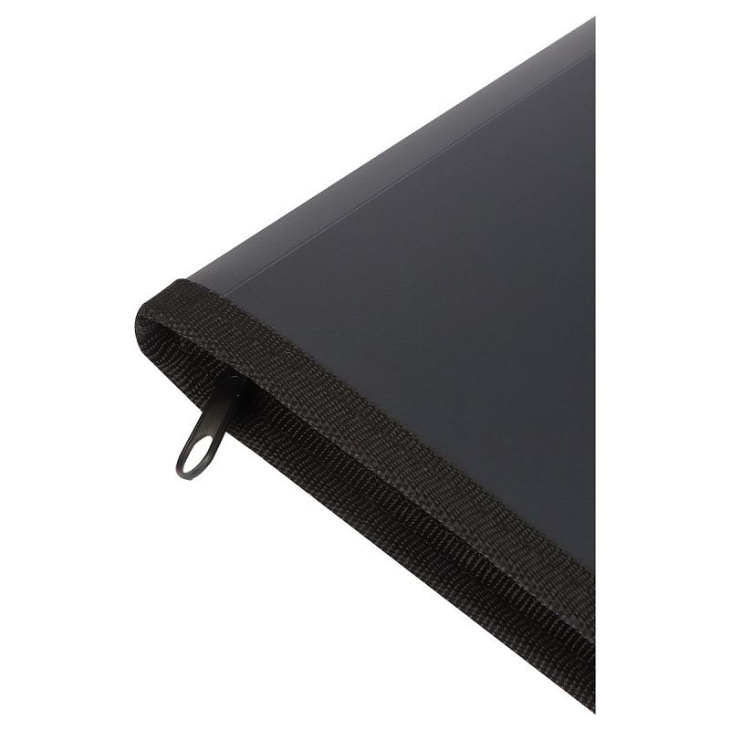 Папка на молнии СТАММ А4, 500мкм, пластик, молния вокруг, черная 