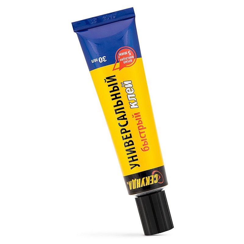 Клей Секунда "5 Минут", универсальный, 30мл, шоу-бокс