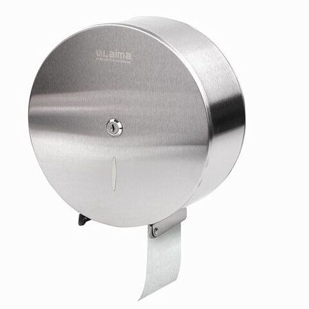 Диспенсер для туалетной бумаги LAIMA PROFESSIONAL INOX, (Система T2) малый, нержавеющая сталь, матовый, 605698 