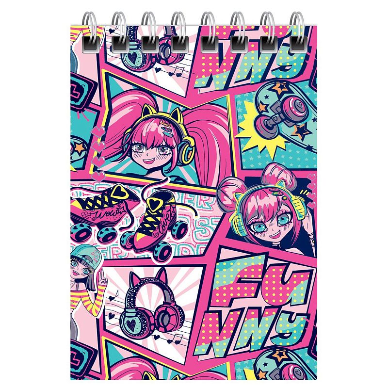 Блокнот А7 40л. на гребне BG "МИКС для девочек"