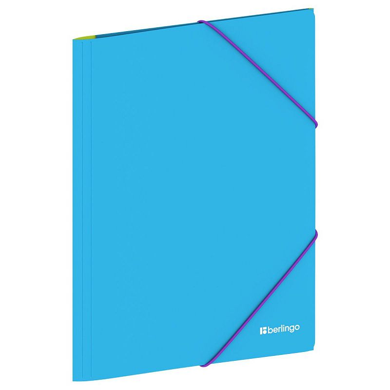 Папка на резинке Berlingo "Raze" А4, 600мкм, голубая