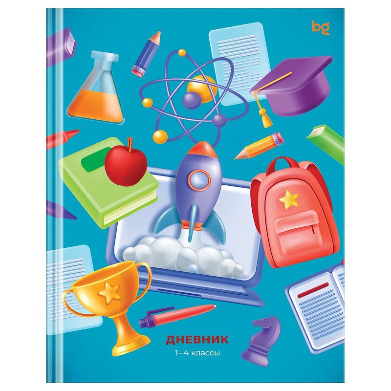 Дневник 1-4 кл. 48л. (твердый) BG "Полёт мыслей", глянцевая ламинация