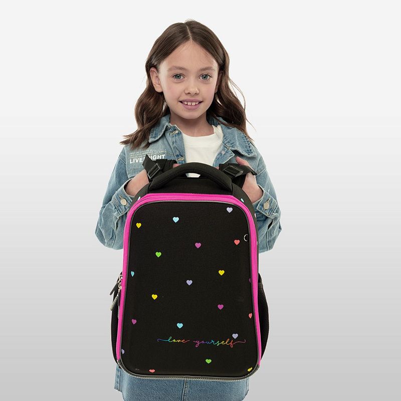 Ранец Berlingo Expert "Love Yourself" 37*28*16см, 2 отделения, 2 кармана, анатомическая спинка 
