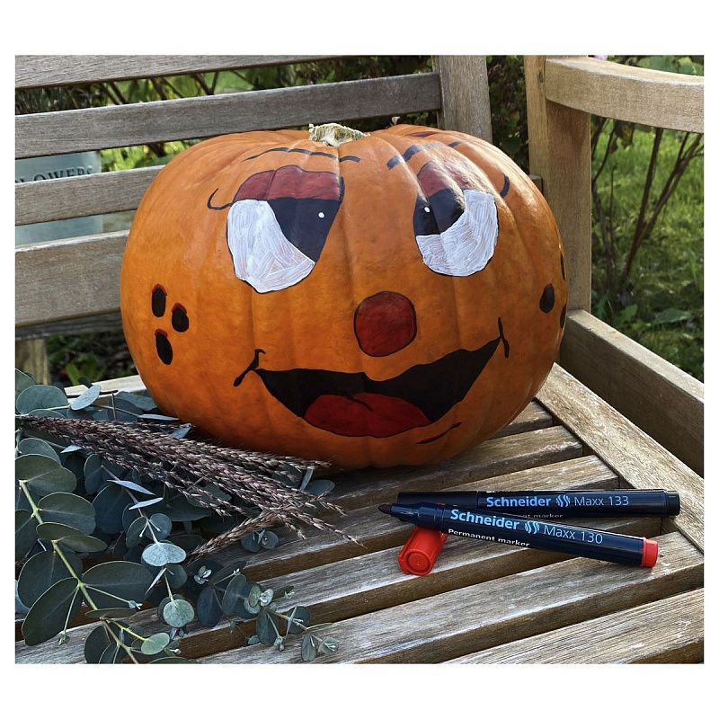 Маркер перманентный Schneider "Maxx 130" красный, пулевидный, 3мм 