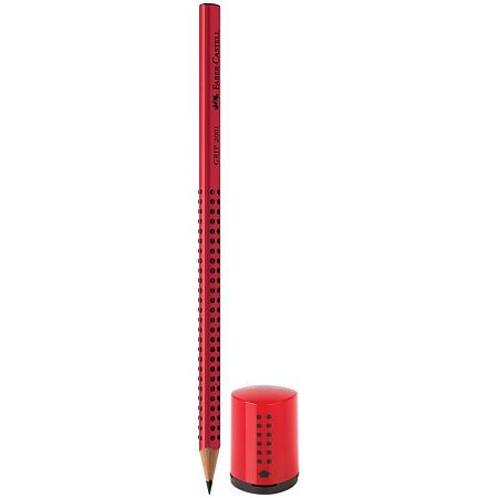 Набор карандашей ч/г Faber-Castell "Grip 2001" 2шт.+точилка, заточен., блистер 