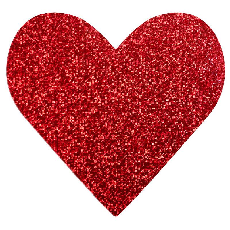 Наклейки ПВХ MESHU "Hearts", 500 наклеек, в рулоне