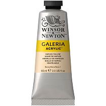 Краска акриловая художественная Winsor&Newton "Galeria", 60мл, туба, желтый Неаполь