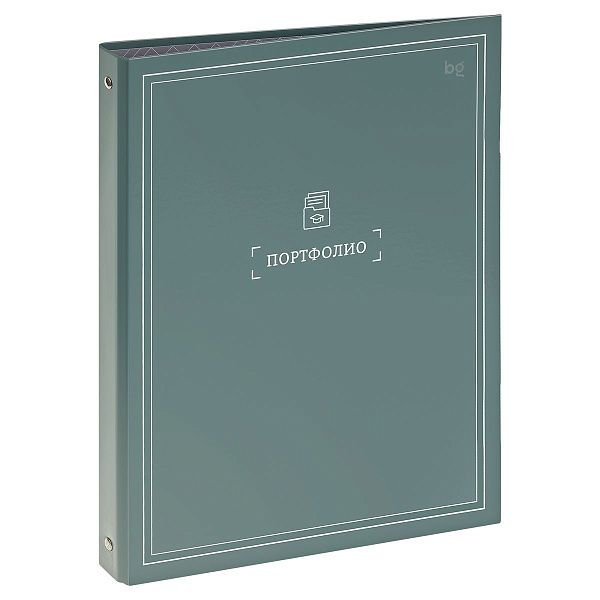 Папка-портфолио 7БЦ А4 BG "Мое портфолио", на 4 кольцах, универсальное, без файлов