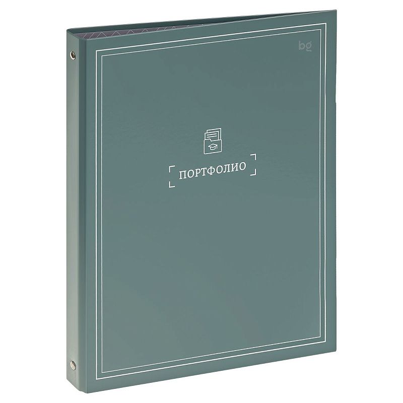 Папка-портфолио 7БЦ А4 BG "Мое портфолио", на 4 кольцах, универсальное, без файлов
