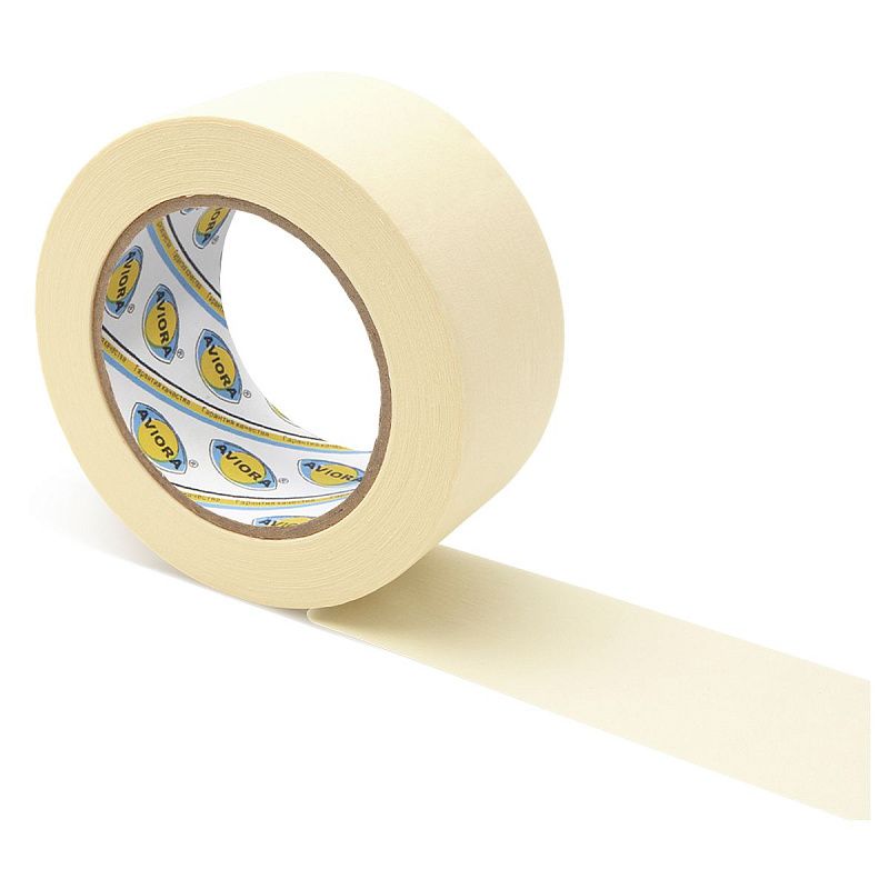 Клейкая лента малярная Aviora, 50мм*50м, креппированная, инд. упаковка