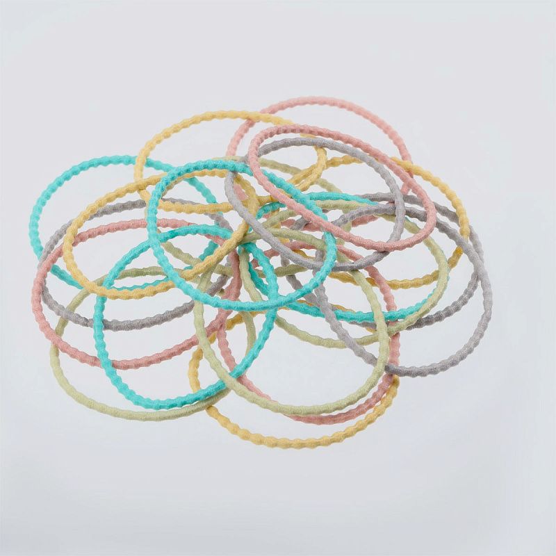 Резинки для волос MESHU,  пастельные ассорти, 20шт., европодвес