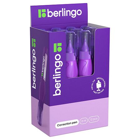 Корректирующий карандаш Berlingo, 08мл, металлический наконечник