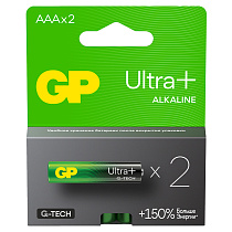 Батарейка GP Ultra Plus AAA (LR03) 24AUP алкалиновая, BC2